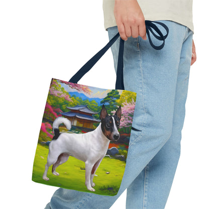 Japanese Terrier Polyester Tote Bag