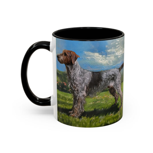 Wirehaired Pointing Griffon Ceramic Accent Coffee Mug - 2 sizes