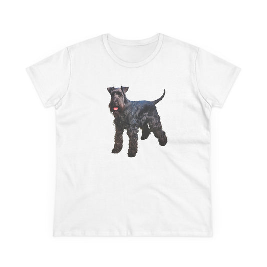 Kerry Blue Terrier Women's Midweight Cotton Tee