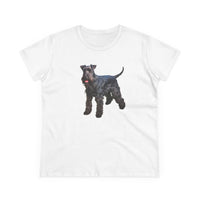 Kerry Blue Terrier Women's Midweight Cotton Tee