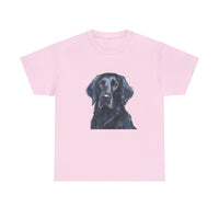 Flat-Coated Retriever Classic Heavy Cotton Tee: Luxury Artwear for Superior Comfort & Style