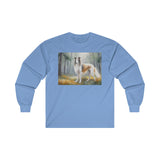 Borzoi 'Russian Wolfhound Cotton Long Sleeve Tee