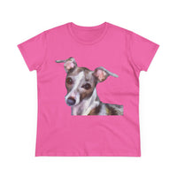 Italian Greyhound 'Lilly' Women's Midweight Cotton Tee