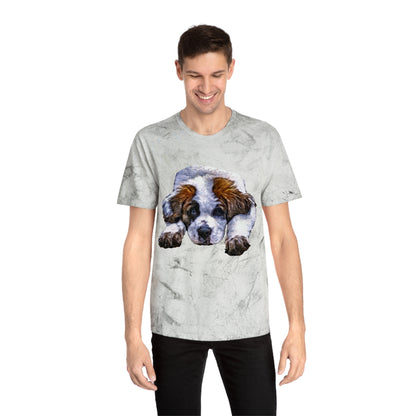 Saint Bernard 'Sontuc' Unisex Cotton Color Blast T-Shirt