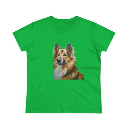 Icelandic Sheepdog Women's Midweight Cotton Tee