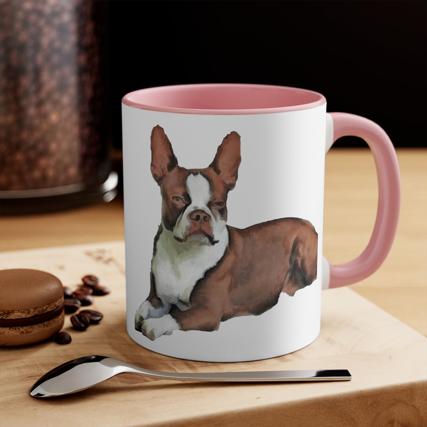 Boston Terrier 'Seely' Accent Coffee Mug, 11oz