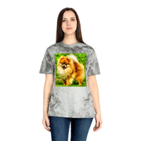 Pomeranian 'Pom Pom' Unisex Color Blast T-Shirt