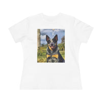 Blue Heeler - Australian Cattle Dog 'Bailey' Women's Relaxed Fit Cotton Tee