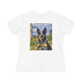 Blue Heeler - Australian Cattle Dog 'Bailey' Women's Relaxed Fit Cotton Tee