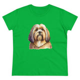 Lhasa Apso  Women's Midweight Cotton Tee