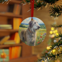 Irish Wolfhound Metal Ornaments