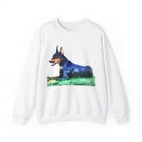 Doberman Pinscher Unisex 50/50  Crewneck Sweatshirt