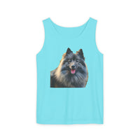Keeshond Unisex Relaxed Fit Garment-Dyed Tank Top