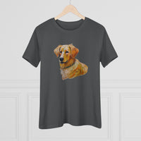 Golden Retriever Puppy Women's Relaxed Fit Cotton Tee
