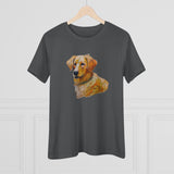 Golden Retriever Puppy Women's Relaxed Fit Cotton Tee