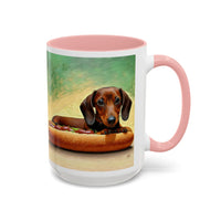 Dachshund 'Weiner Dog'  --  Accent Coffee Mug (11, 15oz)