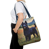 Croatian Sheepdog Polyester Tote Bag (AOP): Whimsical Wonder