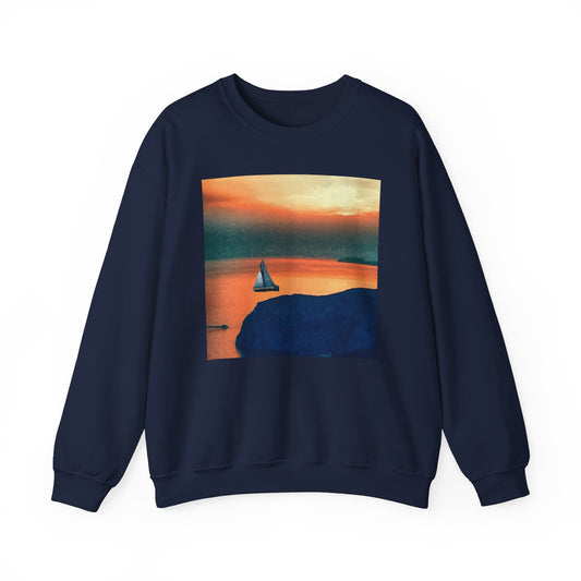 Kastro Sunset (Sifnos, Greece) Unisex 50/50 Crewneck Sweatshirt