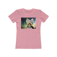 Yorkie #3 Women's Fitted Ringspun Cotton Tee