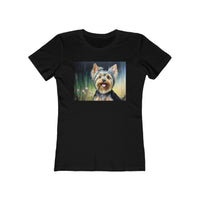 Yorkie #3 Women's Fitted Ringspun Cotton Tee