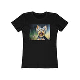 Yorkie #3 Women's Fitted Ringspun Cotton Tee