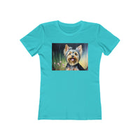 Yorkie #3 Women's Fitted Ringspun Cotton Tee