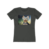 Yorkie #3 Women's Fitted Ringspun Cotton Tee