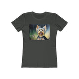 Yorkie #3 Women's Fitted Ringspun Cotton Tee