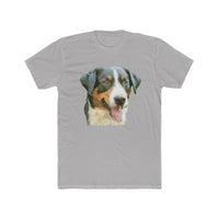 Appenzeller Sennenhund  --  Men's Fitted Cotton Crew Tee