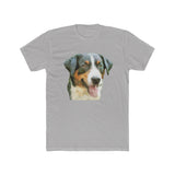 Appenzeller Sennenhund  --  Men's Fitted Cotton Crew Tee