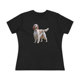 English Setter #4 - Women's Relaxed Fit Cotton Tee