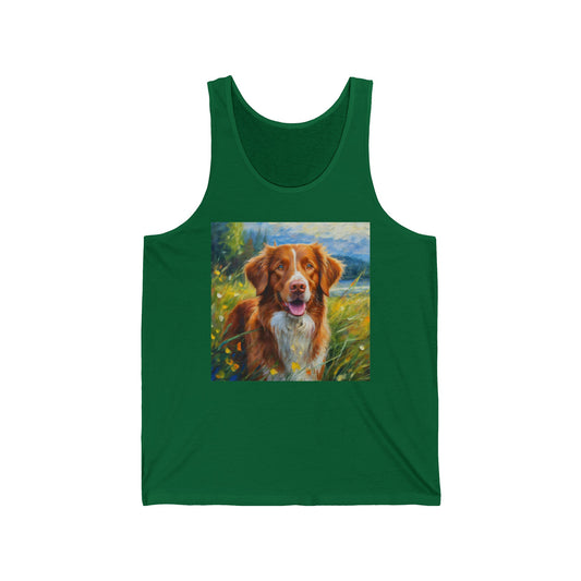 Duck Tolling Retriever #2 - Unisex Jersey Tank