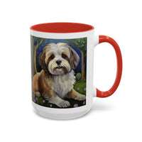 Lhasa Apso Accent Ceramic Coffee Mug - 2 Sizes