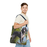 Large Munsterlander Polyester Tote Bag (AOP)