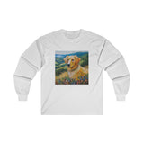 Golden Retriever #3 - Unisex Cotton Long Sleeve Tee