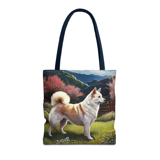 Kishu Ken Polyester Tote Bag - Adventure Awaits!