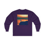 Kastro (Greece) Sunset Unisex Cotton Long Sleeve Tee