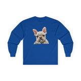 French Bulldog '#2' Unisex Cotton Long Sleeve Tee