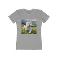 West Highland Terrier Women's Slim Fitted Ringspun Cotton Tee