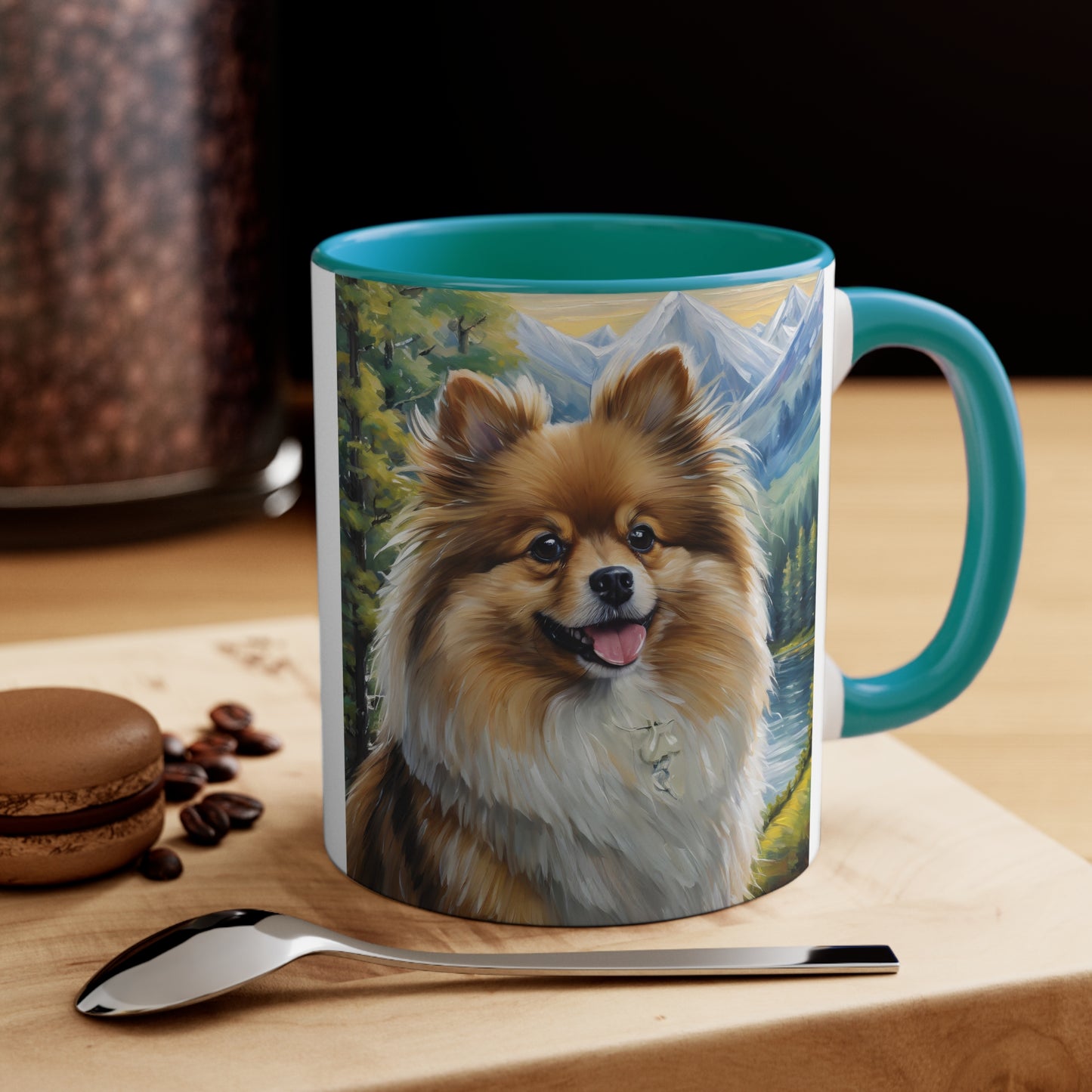 German Spitz 11oz Ceramic Accent Mug