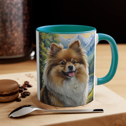 German Spitz 11oz Ceramic Accent Mug