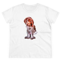 German Shorthaired Pointer "Benny" Women's Midweight Cotton Tee