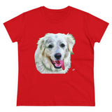 Great Pyrenese 'Heidi"  Women's Midweight Cotton Tee