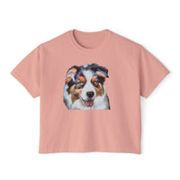 Australian Shepherd #2 - Women's Oversized Boxy Tee