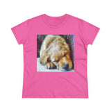 Golden Retriever 'Zucko' Women's Midweight Cotton Tee