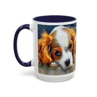 Cavalier King Charles Puppy - Accent Coffee Mug - 2 Sizes