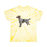 Wirehaired Pointing Griffon Unisex Tie-Dye Tee, Cyclone