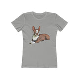 "Seely the Boston Terrier" Women's Slim Fit Ringspun Cotton T-Shirt