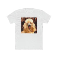 Poodle Men's Fitted  Cotton Crew Tee