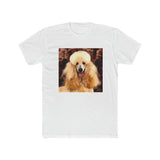 Poodle Men's Fitted  Cotton Crew Tee